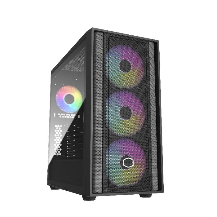 Cooler Master MasterBox 600 Desktop PC Case Black | Liquid Cooling Support