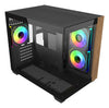 Cooler Master Elite 481 Wood Mini Tower Black