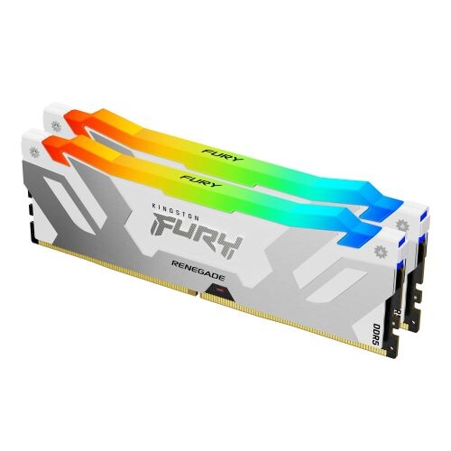 Kingston FURY Renegade  White 32 GB (2x16 GB) DDR5 Memory Kit | CL38, XMP, Heatsink, ARGB