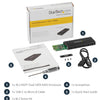 StarTech M.2 SSD Enclosure for M.2 SATA SSDs - USB 3.1 (10Gbps) with USB-C Cable
