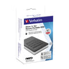 Verbatim Store 'n' Go Secure Portable HDD with Keypad Access 2TB 2 TB Encrypted External HDD | USB 3.2  Black, Silver