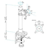 StarTech Single-Monitor Desk Mount - Height Adjustable - Steel
