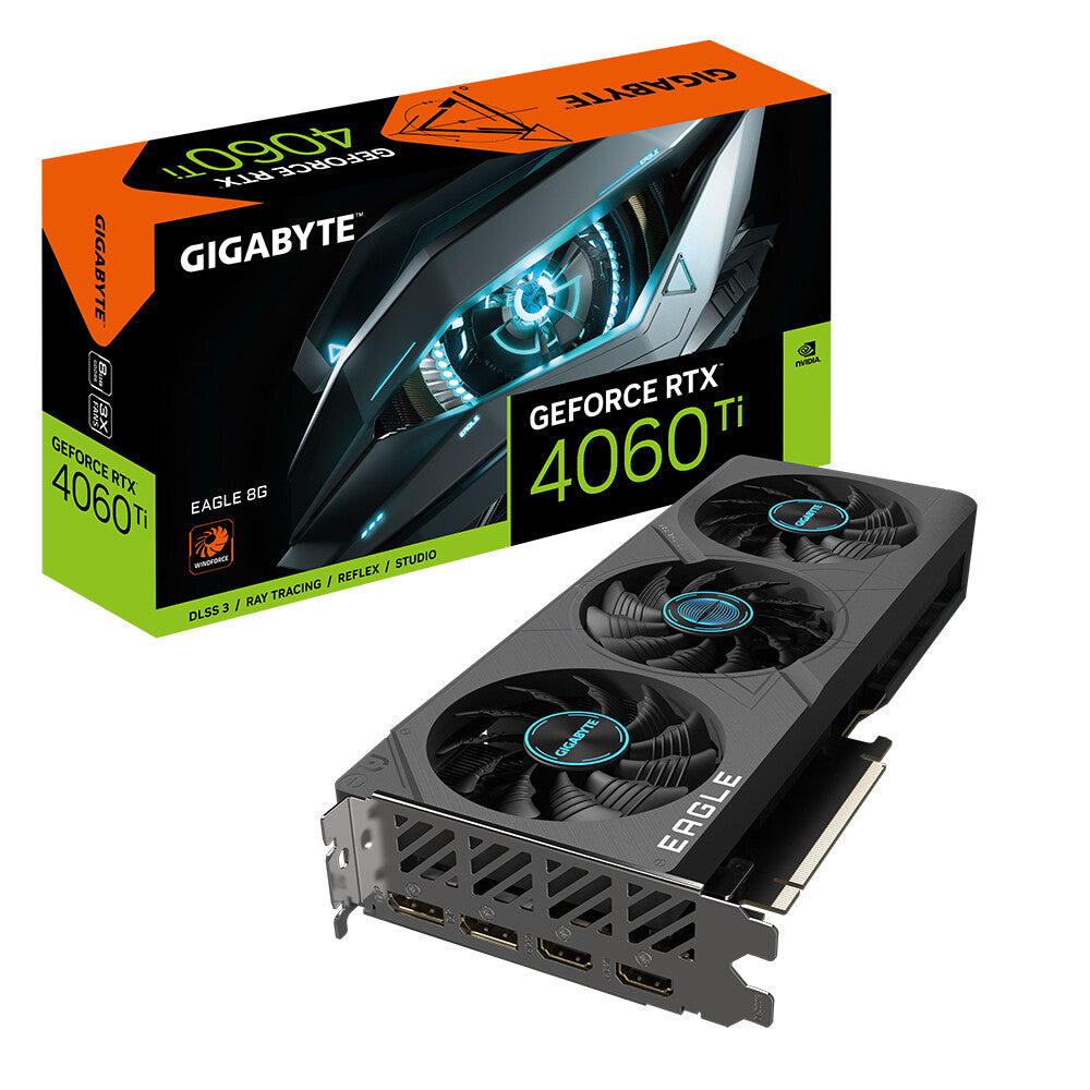 Gigabyte GeForce RTX 4060 Ti 8 GB GDDR6 Graphics Card | PCIe 4.0 | 2 x DP and 2 x HDMI | Active Cooling