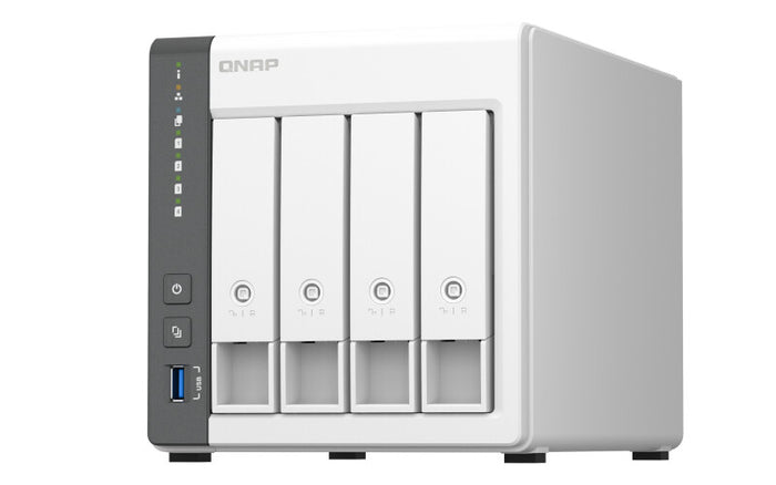 QNAP TS-433 Tower NAS | 4-bay, HDD & SSD, ARM CPU, 4 GB GB RAM, 2 x LAN Ports
