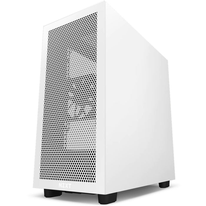 NZXT H7 Flow Midi Tower PC Case Black, White | Liquid Cooling Support