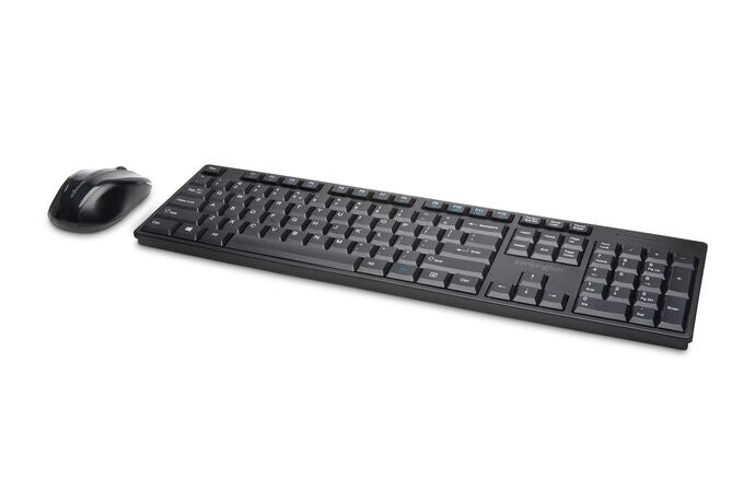 Kensington Pro Fit? Low-Profile Wireless Desktop Set Keyboard | Wireless, QWERTY, Black, Mouse Included