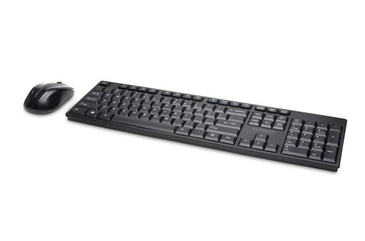 Kensington Pro Fit? Low-Profile Wireless Desktop Set Keyboard | Wireless, QWERTY, Black, Mouse Included
