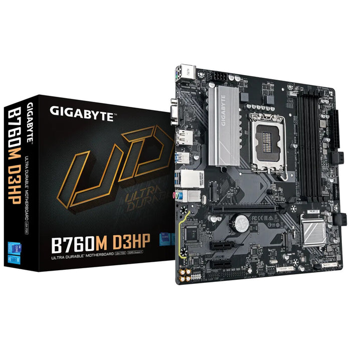 Gigabyte B760M D3HP mATX Motherboard | LGA1700 | 4x DDR5 Slots