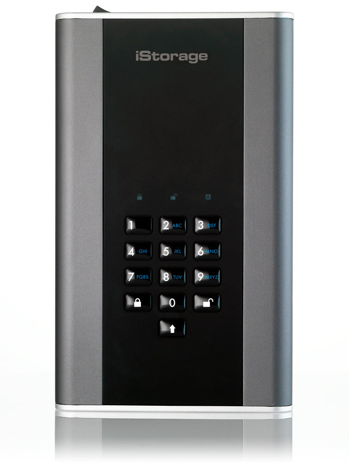 iStorage diskAshur DT2 2 TB Encrypted External HDD | USB 3.2  Black