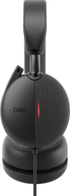 DELL WH5024 Headset Wired Head-band Calls/Music USB Type-C Black