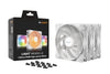 be quiet! LIGHT WINGS LX 120mm PWM High Speed 3-Pack White Case Fan | 120mm 2100 RPM 61.8 CFM PWM RGB Rifle bearing White