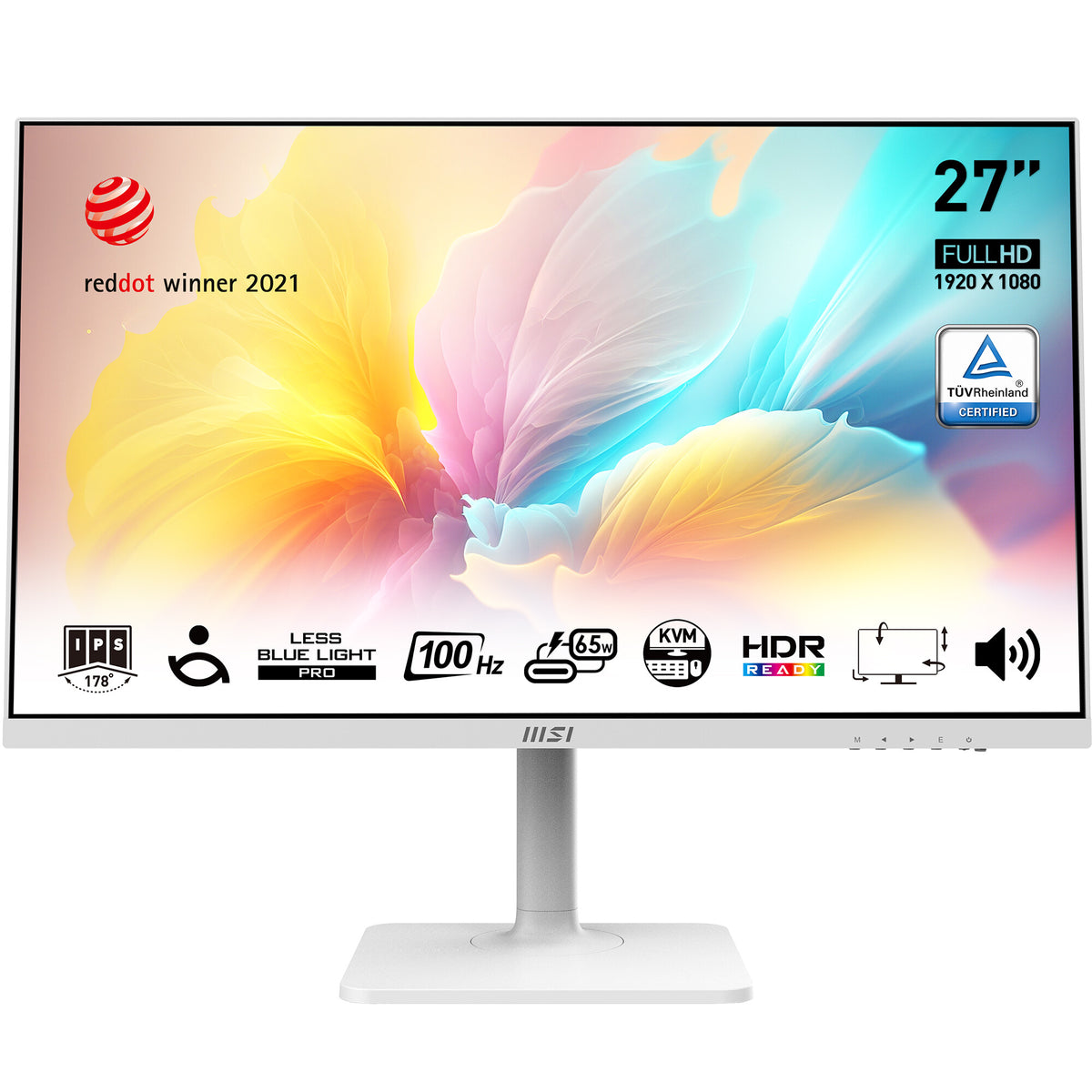 MSI Modern Modern MD272XPW 27" Full HD Monitor | 1920 x 1080 100Hz 1ms HDMI DP