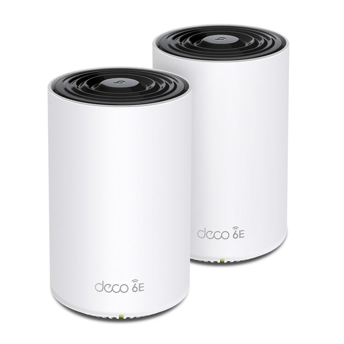 TP-LINK AXE5400 Tri-Band Mesh Wi-Fi 6E System Tri-band Wi-Fi 6 Mesh System | 2-Pack, White