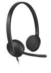 Logitech H340 Headset Wired Head-band Office/Call center USB Type-A Black