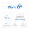 Mercusys Whole Home Mesh WiFi 6 System AX1500 Dual-band Wi-Fi 6 Mesh System | 3-Pack, White