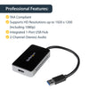 StarTech.com USB 3.0 to HDMI Adapter with 1-Port USB Hub – 1920x1200