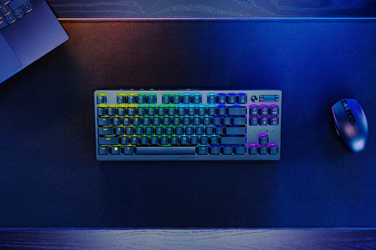 Razer DeathStalker V2 Pro keyboard USB + RF Wireless + Bluetooth QWERTY UK English Black