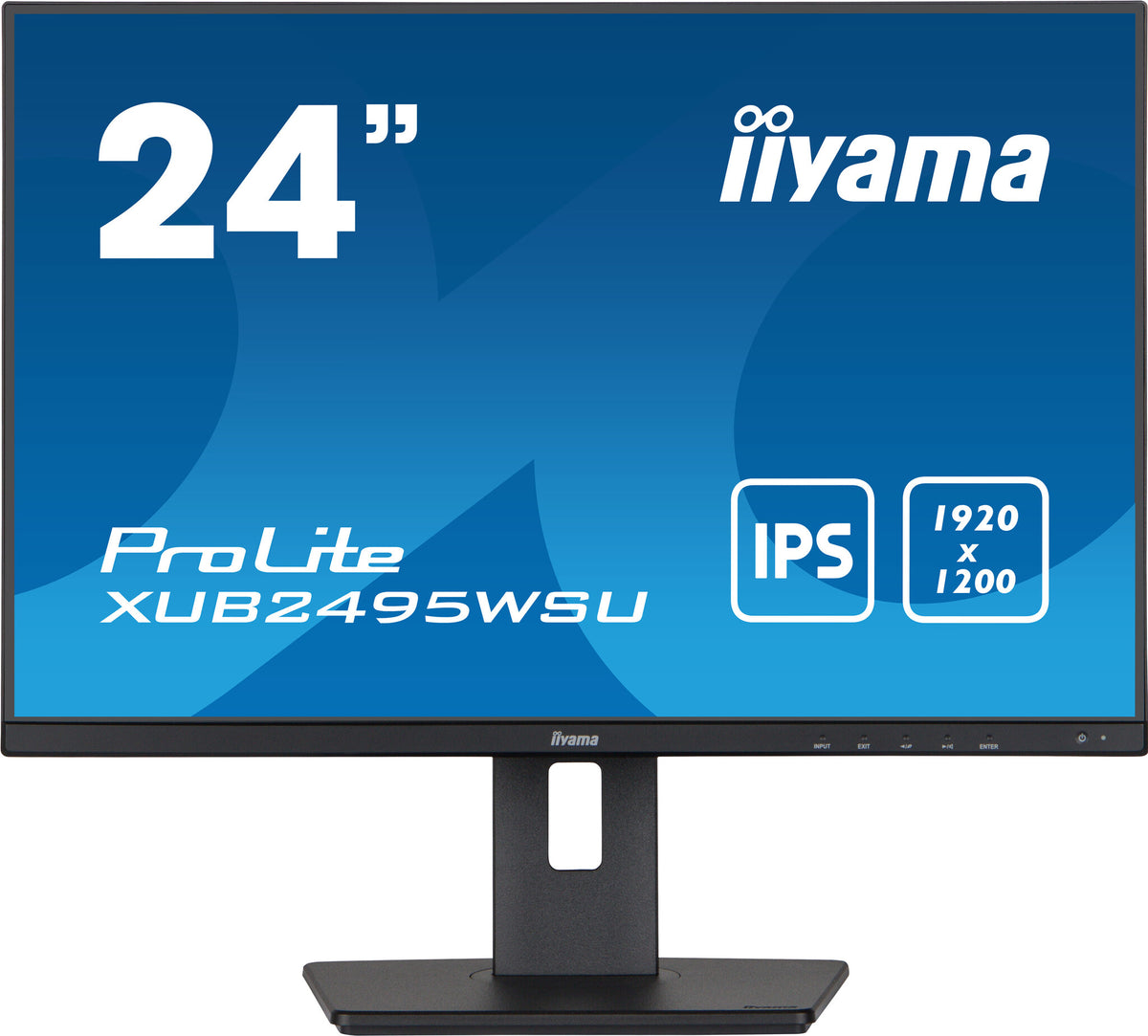 iiyama ProLite XUB2495WSU-B5 25" WUXGA Monitor | 1920 x 1200 60Hz HDMI VGA DP