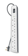 Belkin BSV603AF2M surge protector White 6 AC outlet(s) 2 m