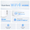 TP-LINK + G1500 Whole Home Powerline Mesh WiFi 6 System AX3000 Dual-band Wi-Fi 6 Mesh System | 3-Pack, White
