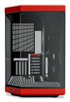 HYTE Y70 Midi Tower PC Case Black, Red | Liquid Cooling Support