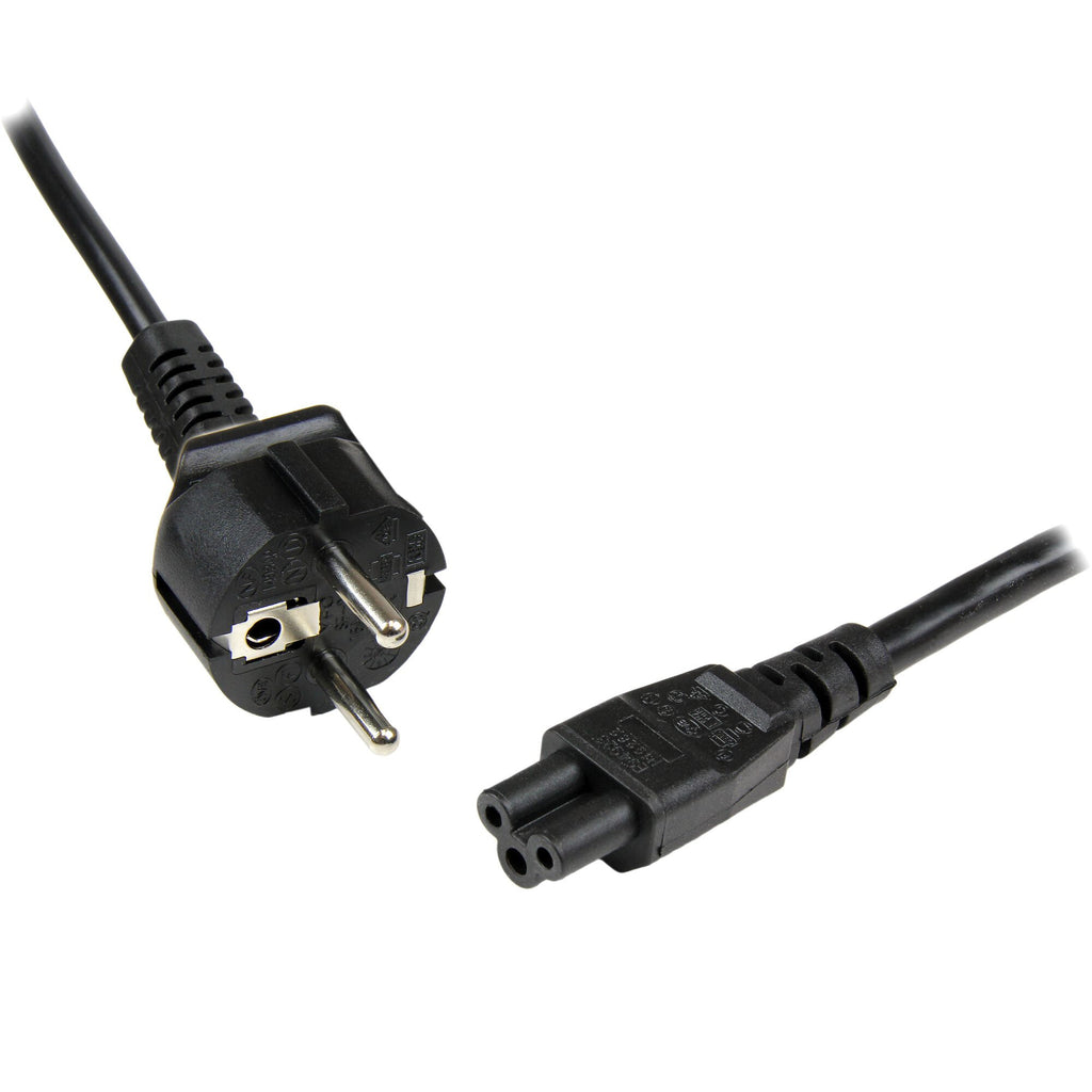 .com 1m Laptop Power Cord EU Schuko to C5 2.5A 250V 18AWG Notebook Laptop Replacement AC Cord Power Brick Cord Laptop Charger Cable Clover Leaf Mickey Mouse Power Cord