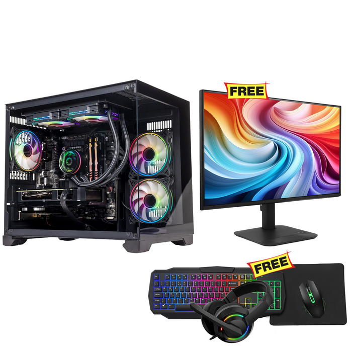 GTR Gaming PC | Intel Core i9-12900KF | RX 9070 XT 16GB | 32GB DDR5 | 1TB NVMe | Windows 11 | Combo Free (Gaming Monitor, Keyboard, Mouse & Headset)