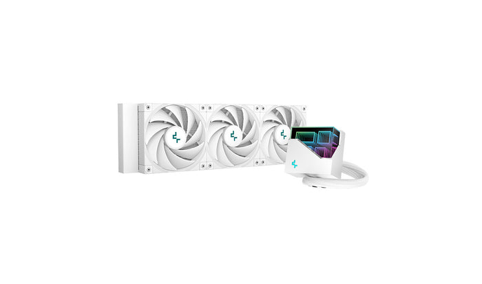 DeepCool LT720 WH AIO Liquid Cooler | 360mm 2250 RPM 85.85 CFM PWM RGB White