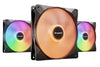 be quiet! LIGHT WINGS LX 140mm PWM 3-Pack Black Case Fan | 140mm 1200 RPM 56 CFM PWM RGB Rifle bearing Black