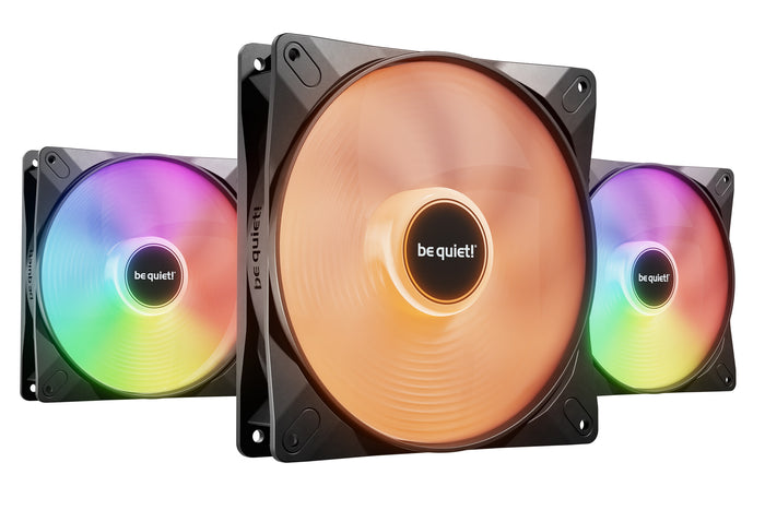 be quiet! LIGHT WINGS LX 140mm PWM High Speed 3-Pack Black Case Fan | 140mm 1800 RPM 75.3 CFM PWM RGB Rifle bearing Black