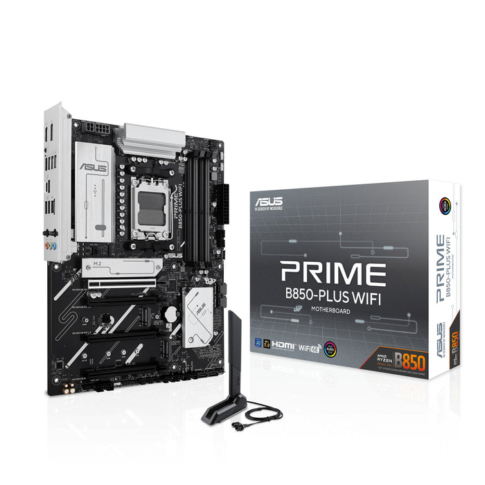 ASUS PRIME B850-PLUS WIFI ATX Motherboard | AM5 | 4x DDR5 Slots | Wi-Fi 6E