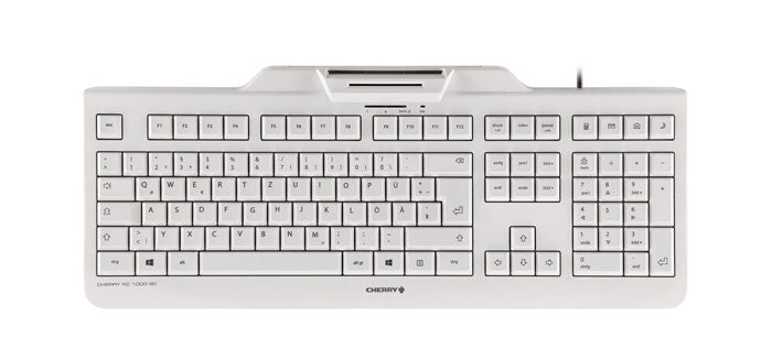 CHERRY KC 1000 SC Keyboard | Wired, QWERTY, Grey