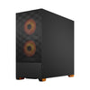 Fractal Design Pop Air RGB Tower PC Case Black, Orange | Liquid Cooling Support