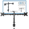 piXL DOUBLE ARM monitor mount / stand 68.6 cm (27") Black Desk