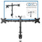 piXL DOUBLE ARM monitor mount / stand 68.6 cm (27") Black Desk