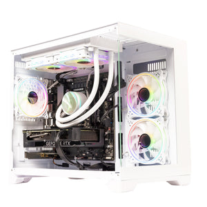 GTR Gaming PC | AMD Ryzen 7 5700X | RX 9070 XT 16GB GDDR6 | 32GB DDR4 3600MHz | 1TB NVMe SSD | 750W 80+ Bronze PSU | Wi-Fi | Windows 11 Home | ARGB White Case