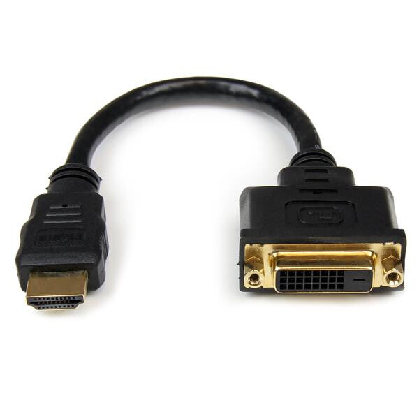 .com 8in HDMI to DVI D Video Cable Adapter HDMI Male to DVI Female