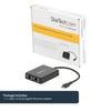 StarTech USB-C to Dual Gigabit Ethernet Adapter with USB (Type-A) Port