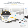 StarTech.com USB-C to Dual-HDMI Adapter - USB-C or A to 2x HDMI - 4K 60Hz - 100W Power Delivery Pass-Through - 1ft (30cm) Built-in Cable - USB to HDMI Multi-Monitor Converter for Laptop