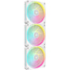 Corsair iCUE LINK LX120 3 Pack Case Fan | 120mm 2400 RPM 69.9 CFM PWM RGB Magnetic levitation bearing White