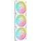Corsair iCUE LINK LX120 3 Pack Case Fan | 120mm 2400 RPM 69.9 CFM PWM RGB Magnetic levitation bearing White