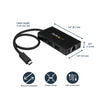 StarTech.com 3-Port USB 3.0 Hub plus Gigabit Ethernet - USB-C - Includes Power Adapter~3-Port USB-C Hub with Gigabit Ethernet - USB-C to 3x USB-A - USB 3.0 (5Gbps) - Includes Power Adapter