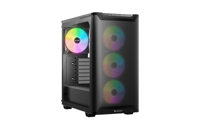 be quiet! Pure Base 501 LX Black ARGB Midi Tower PC Case Black | Liquid Cooling Support