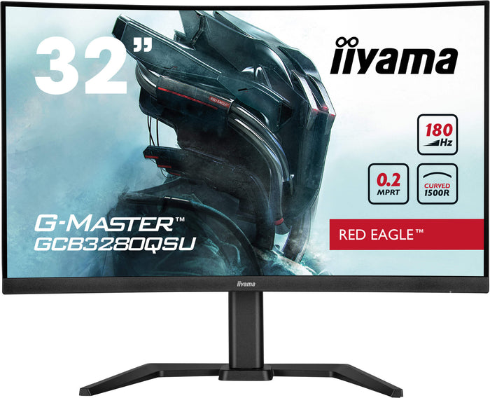 iiyama G-MASTER GCB3280QSU-B2 32" Dual QHD Curved Gaming Monitor | 2560 x 1440 180Hz HDMI DP