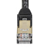 StarTech.com 7m CAT6a Ethernet Cable - 10 Gigabit Shielded Snagless RJ45 100W PoE Patch Cord - 10GbE STP Network Cable w/Strain Relief - Black Fluke Tested/Wiring is UL Certified/TIA