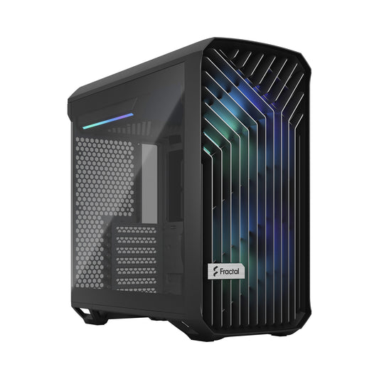 Fractal Design Torrent Compact ARGB Tower PC Case Black | Liquid Cooling Support