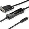 StarTech.com 3ft/1m USB C to VGA Cable - 1920x1200/1080p USB Type C to VGA Video Active Adapter Cable - Thunderbolt 3 Compatible - Laptop to VGA Monitor/Projector - DP Alt Mode HBR2