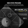 Corsair iCUE LINK RX120 Case Fan | 120mm 2100 RPM 74.2 CFM PWM Black