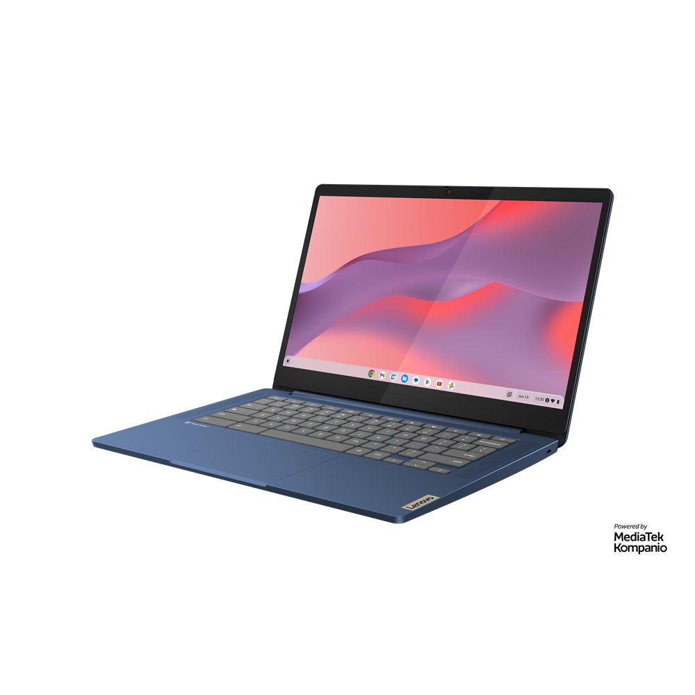 Lenovo IdeaPad Slim 3 14M868 Chromebook 35.6 cm (14") Full HD MediaTek 4 GB LPDDR4x-SDRAM 64 GB eMMC Wi-Fi 6 (802.11ax) ChromeOS Blue