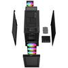 DeepCool CH560 DIGITAL ARGB Midi Tower PC Case Black | Liquid Cooling Support